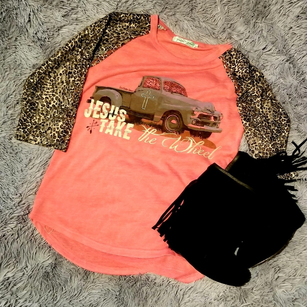 Women's "Jesus Take the Wheel" shirt